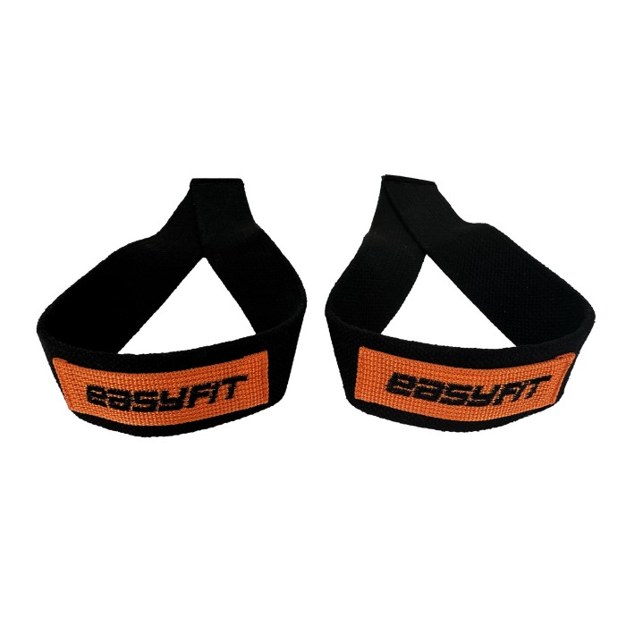 Лямки атлетические EasyFit Delta для становой тяги черные