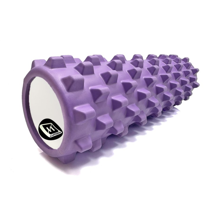 Массажный ролик EasyFit Grid Roller PRO 45 см Фиолетовый