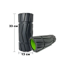 Массажный ролик EasyFit Rover 33 см Черный