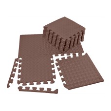 Татами мат EasyFit 8 шт (30х30х1 см) ласточкин хвост коричневый