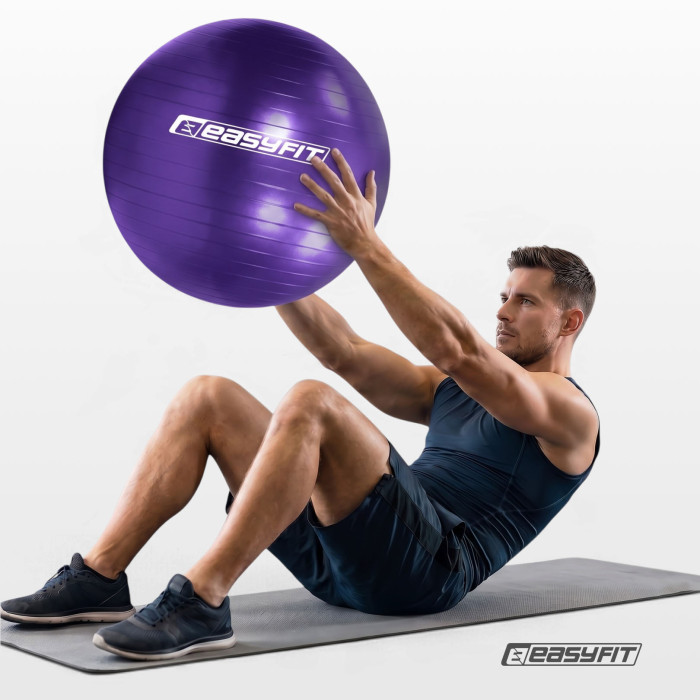 М'яч для фітнеса EasyFit 65 см фіолетовий