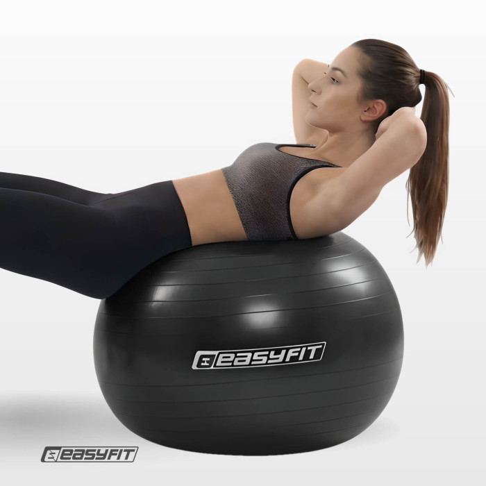 Мяч для фитнеса EasyFit BalanceBall 85 см черный