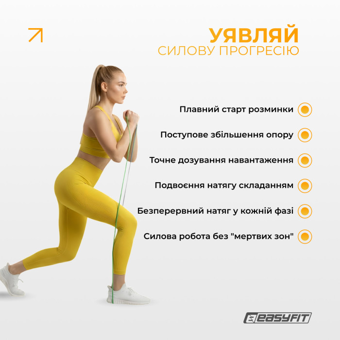 Набір двошарових резинок для підтягування EasyFit Premium 2-45 кг (4 шт)
