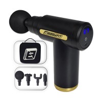 Перкуссионный массажер для тела Easyfit Pulse Mini 4 насадки, 6 режимов