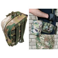 Подсумок аптечка тактическая MOLLE мультикам для РПС, разгрузки или жилета
