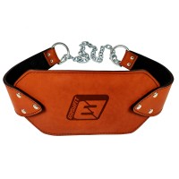 Пояс для отягощений EasyFit (кожа) до 200 кг коричневый