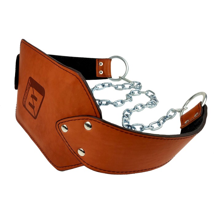 Пояс для отягощений EasyFit (кожа) до 200 кг коричневый