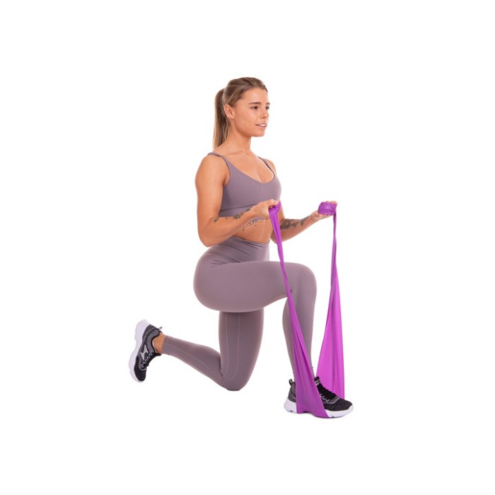 Лента латексная EasyFit 0.5 мм для пилатеса и йоги желтая