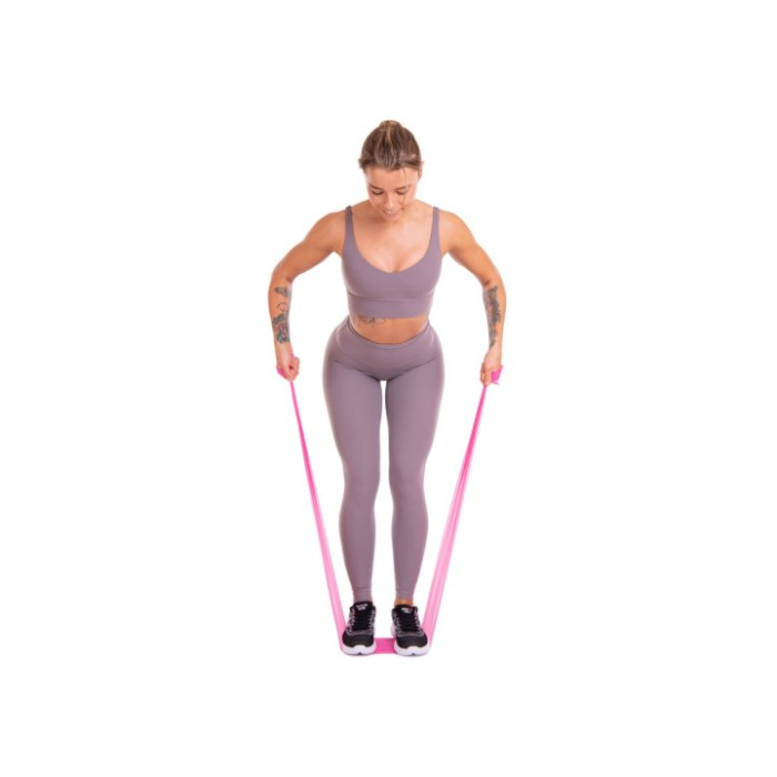 Лента латексная EasyFit 0.5 мм для пилатеса и йоги желтая