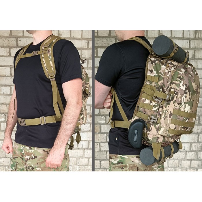 Рюкзак тактический штурмовой 30 л трехдневный мультикам (армейский, для ВСУ)