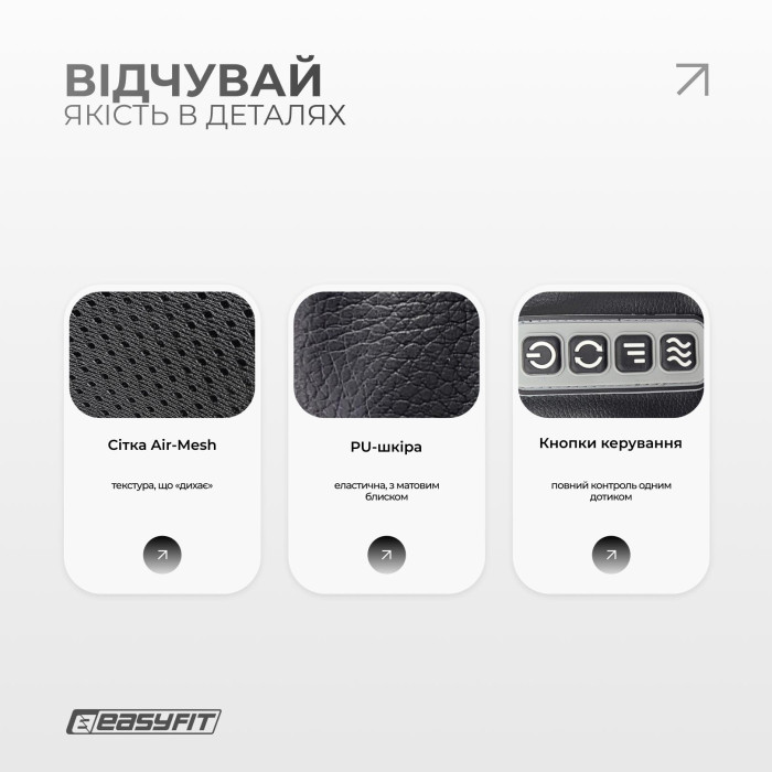 Масажер для шиї EasyFit Shiatsu (роликовий шиацу-масаж плечей і тіла)