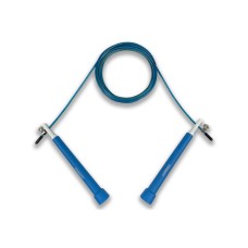 Скоростная скакалка EasyFit Speed Cable Rope 3 м для похудения, синяя