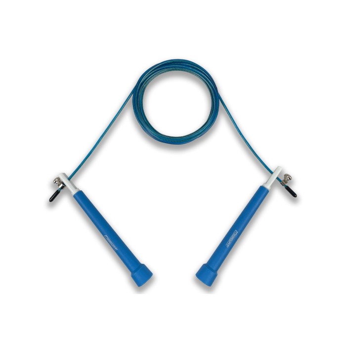 Скоростная скакалка EasyFit Speed Cable Rope 3 м для похудения, синяя