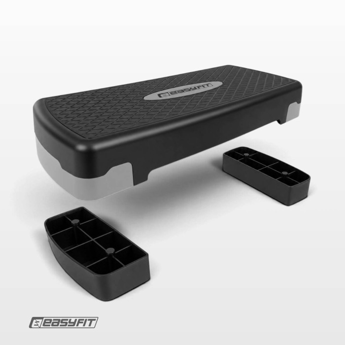 Степ-платформа EasyFit Step-B 2-ступінчаста сіра