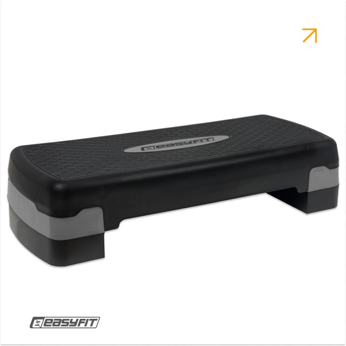 Степ-платформа EasyFit Step-B 2-ступенчатая серая