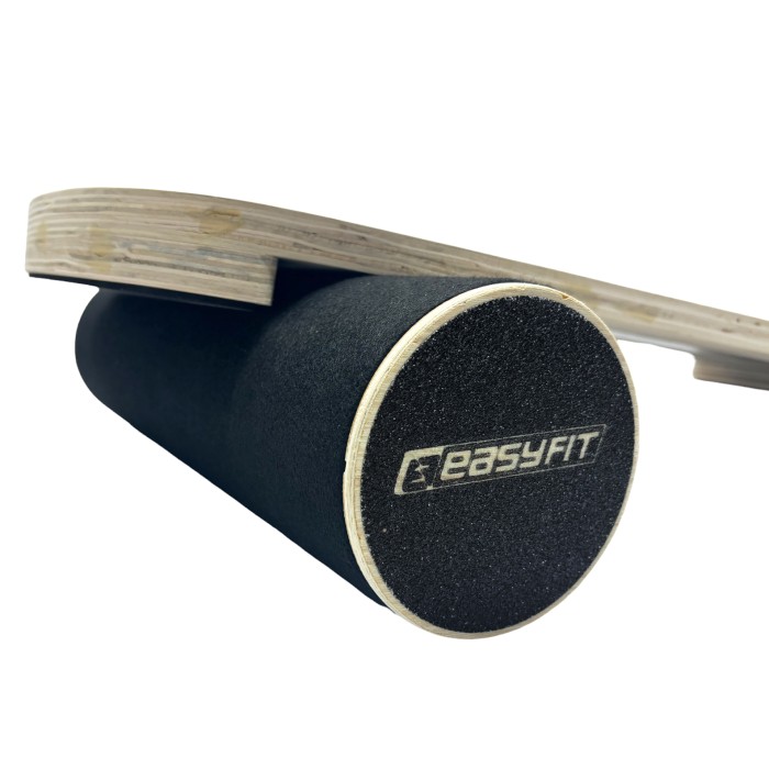 Балансировочная доска EasyFit баланс борд с валиком черный