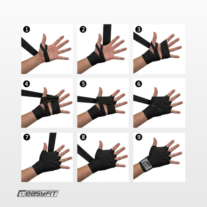 Бинти для боксу EasyFit Classic Wrap 2,5 м
