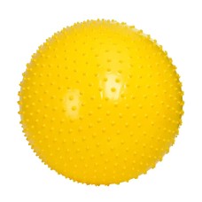 Мяч для фитнеса EasyFit 55 см желтый (фитбол с массажной поверхностью)