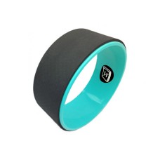 Колесо для йоги EasyFit TPE 33 см черно-мятное