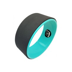 Колесо для йоги EasyFit TPE 33 см черно-мятное