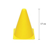 Конус-фишка спортивная EasyFit 17 см желтая