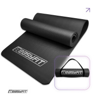 Килимок для фітнесу та йоги EasyFit NBR 10 мм Чорний