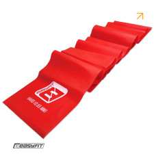 Стрічка латексна EasyFit 0.65 мм для пілатеса та йоги червона