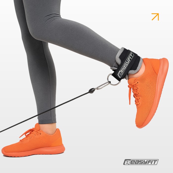 Манжета EasyFit черная для тяги на тренажере Бубновского