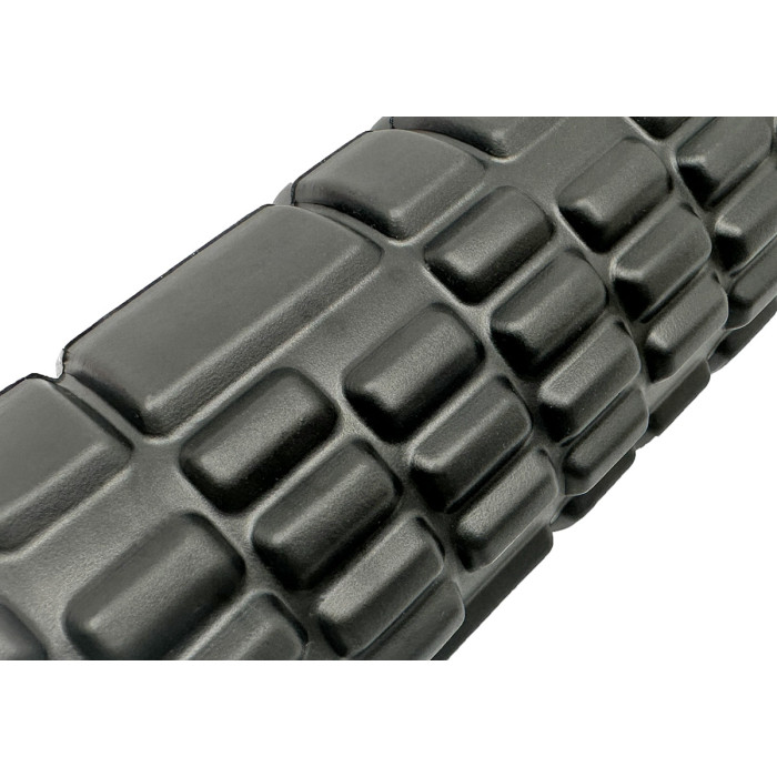 Массажный роллер EasyFit Grid Roller Mini 30 см черный