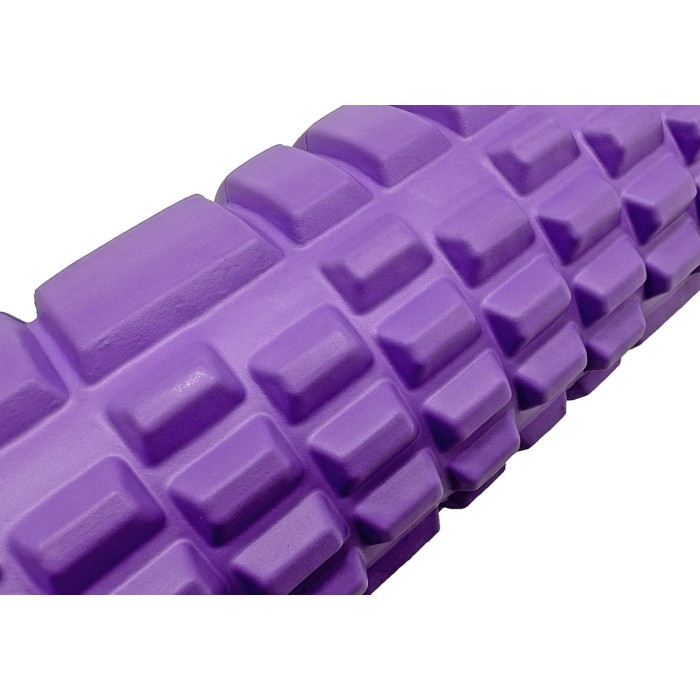 Массажный ролик EasyFit Grid Roller 33 см v.1.1 Фиолетовый
