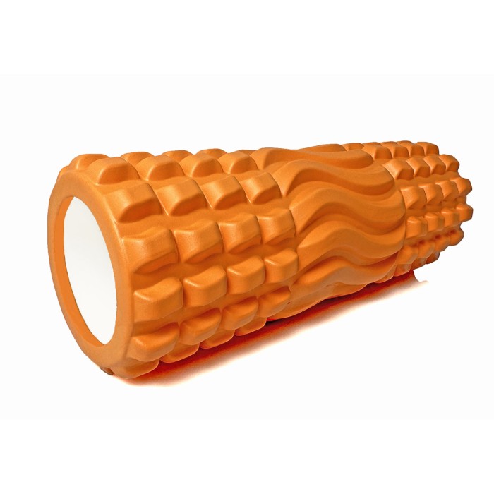 Массажный ролик EasyFit Wavyspines 33 см Оранжевый