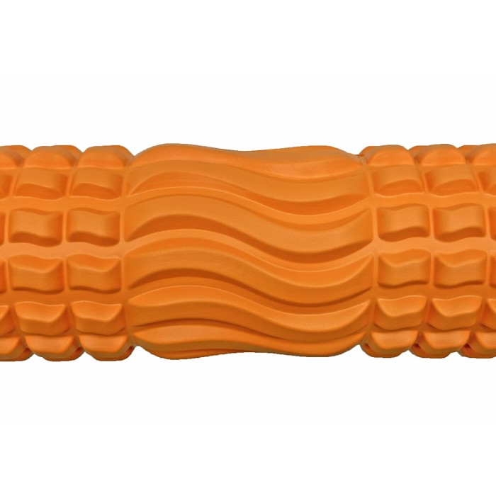 Массажный ролик EasyFit Wavyspines 33 см Оранжевый