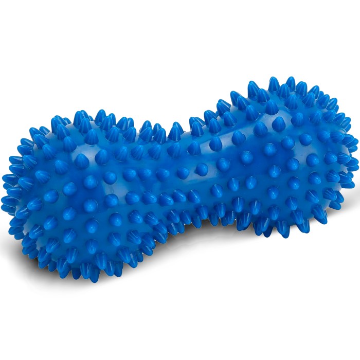 Массажный мячик EasyFit Goober с шипами синий