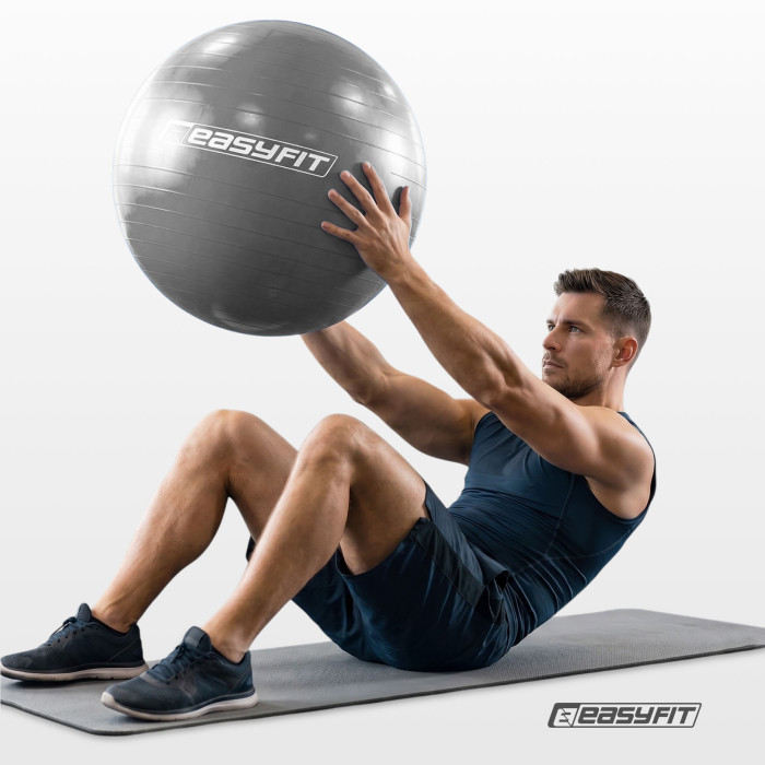 М'яч для фітнеса EasyFit 65 см сірий