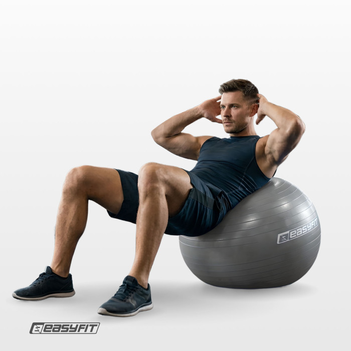 М'яч для фітнеса EasyFit 65 см сірий