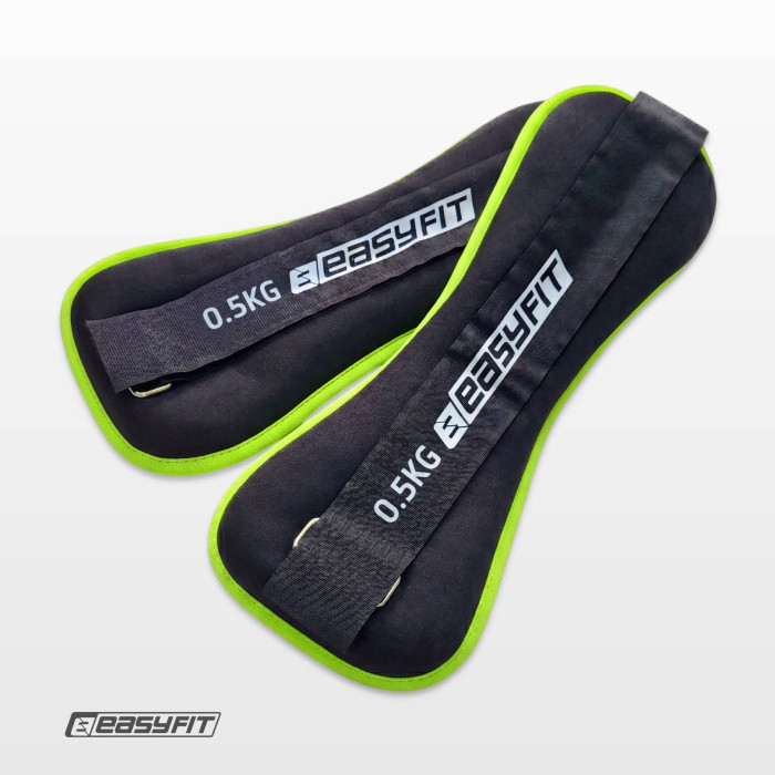 Утяжелители EasyFit Comfort 0,5 кг для ног и рук с металлом (пара)