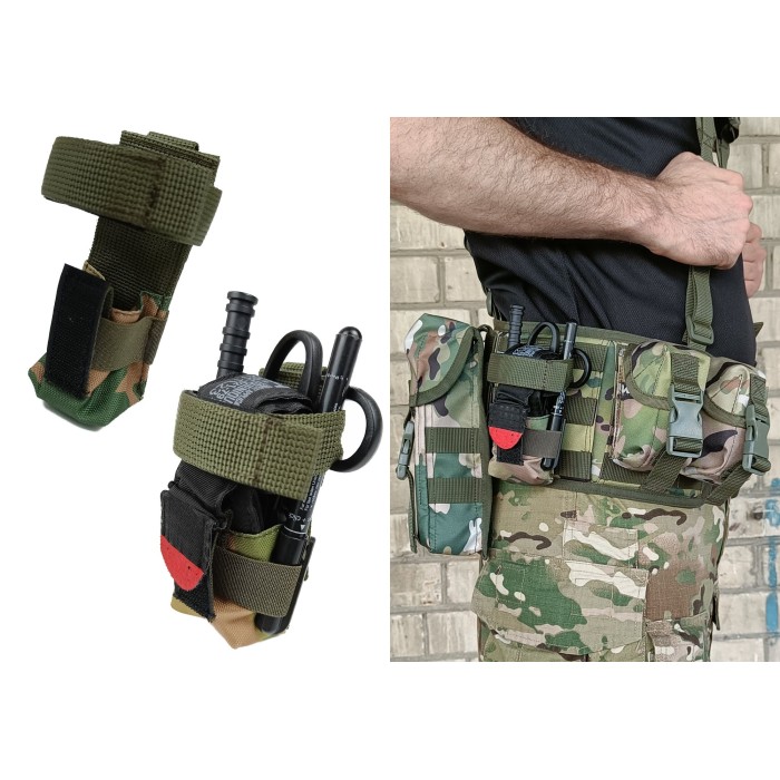 Подсумок под турникет мультикам (MOLLE, CAT, подсумок на разгрузку, жилет, РПС)