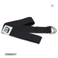 Ремень для йоги EasyFit с петлей (черный)