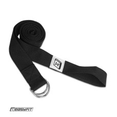 Ремень для йоги EasyFit с петлей (чорний)