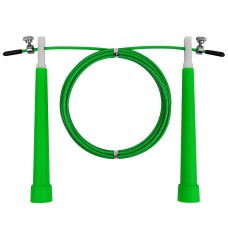 Скоростная скакалка EasyFit Speed Cable Rope 3 м со стальным тросом, зелёная