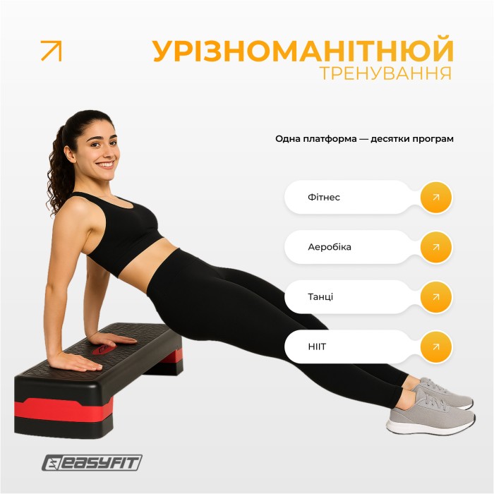 Степ-платформа EasyFit Step-B 2-ступенчатая карсная