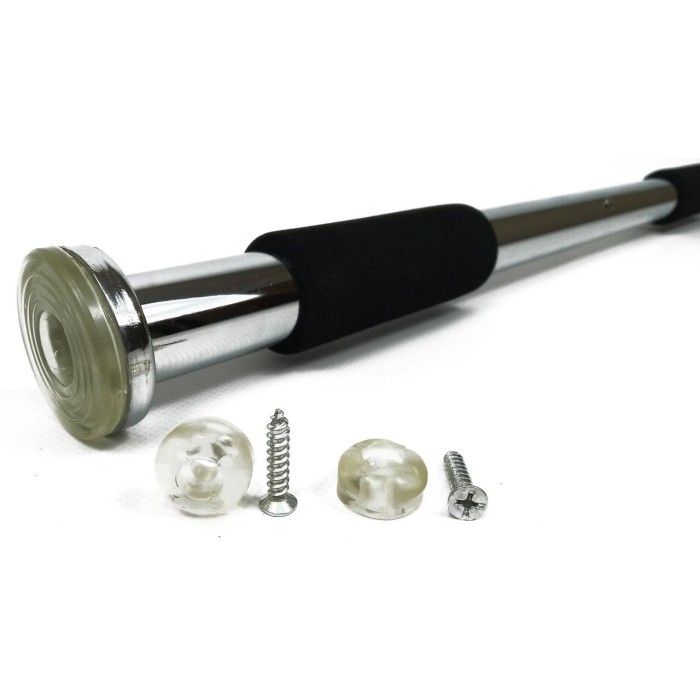 Раздвижной распорный турник EasyFit 83-130 см Хром