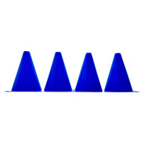 Конусы-фишки спортивные EasyFit 17 см (набор 4 штуки) синие