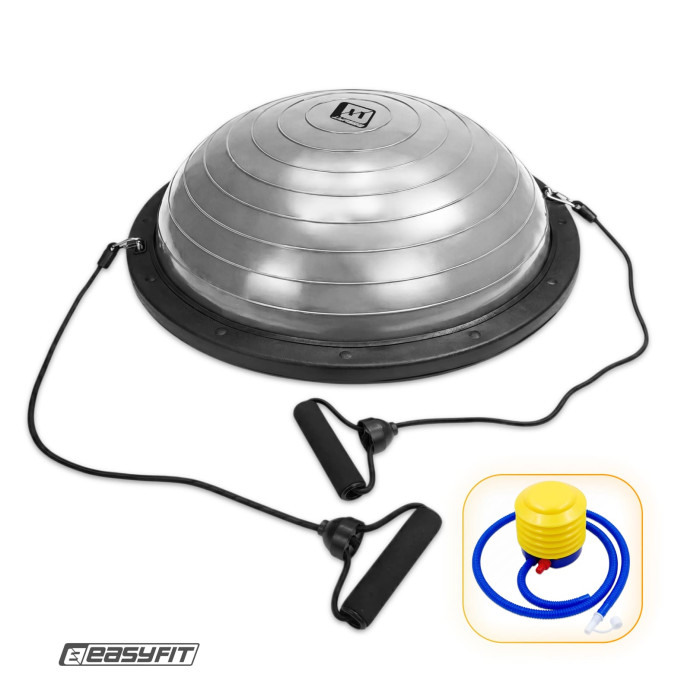 Балансировочная платформа EasyFit BOSU 60 см Серый