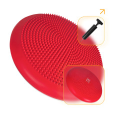 Балансировочная подушка массажная EasyFit Balance Cushion-A красная + насос