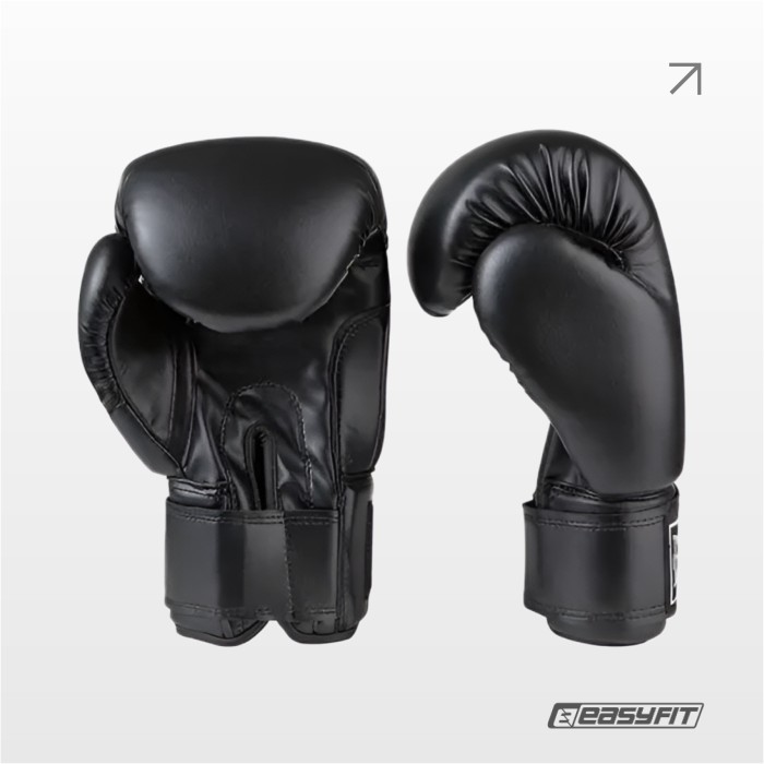 Боксерские перчатки Everlast 12 унций (12 oz) черные