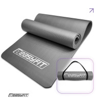 Килимок для фітнесу та йоги EasyFit NBR 10 мм Сірий