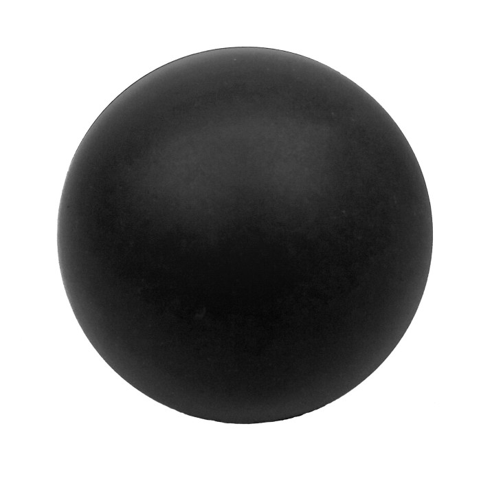 Массажный мячик EasyFit каучук 6.5 см черный