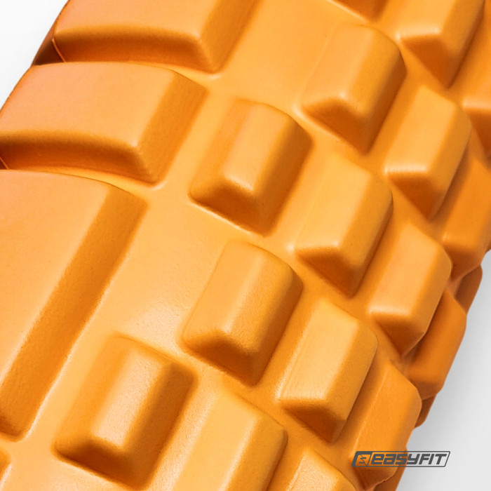 Масажний ролик EasyFit Solid Roller v.1.1s 33 см помаранчевий