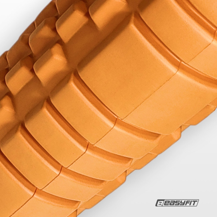 Масажний ролик EasyFit Solid Roller v.1.1s 33 см помаранчевий